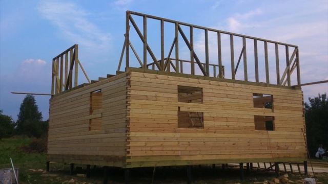Дом из бруса естественной влажности. Мой первый дом. смотреть онлайн