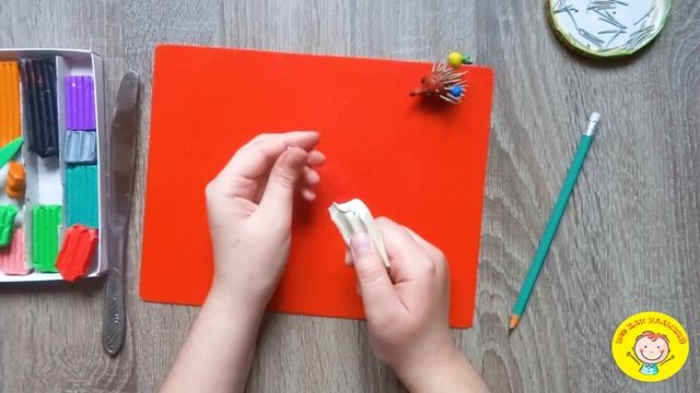 Как слепить БЕЛОЧКУ И ЕЖИКА из пластилина. Урок 144. Тема : "белочка и ёжик" - лепка смотреть онлайн