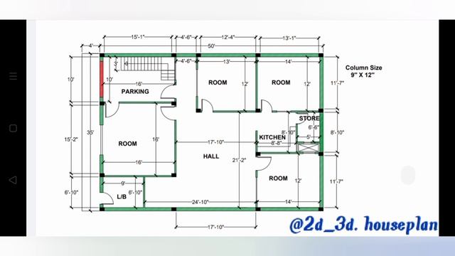 50 by 35 houseplan || 4bhk plan || autocad house plan || Autocad 2d plan #houseplan #autocad смотреть онлайн