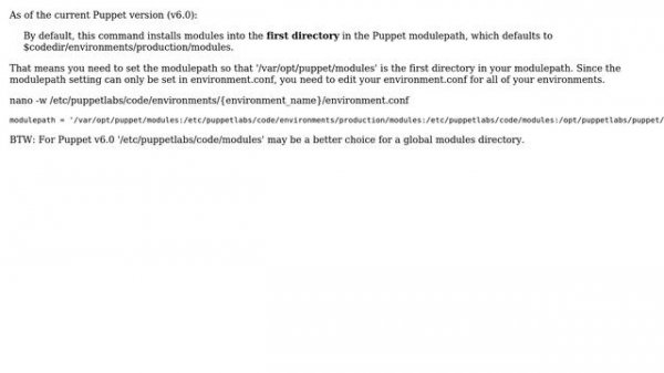 DevOps & SysAdmins: Install a Puppet module to the global modules directory by default?