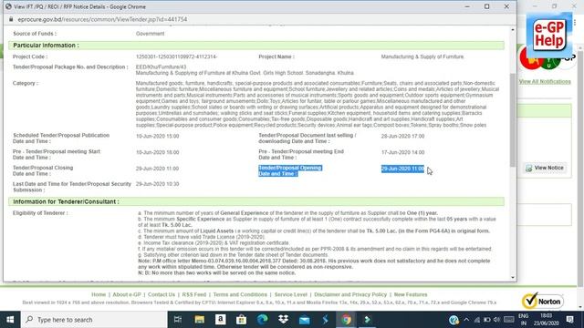 How Know About Tender From Tender Notice on e-Gp | E-Gp তে নোটিশ থেকে জেনে নিন টেন্ডারের সব তথ্য смотреть онлайн