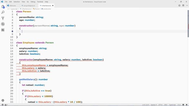 Inheritance in TypeScript | TypeScript Tutorial смотреть онлайн