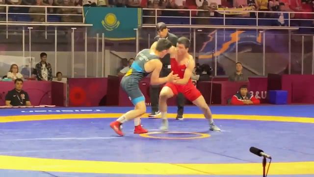 ФИНАЛ 72кг: Адилхан Нурланбеков (КР) - Журабек Хамроев (УЗБ) / Азия чемпионаты U23 смотреть онлайн
