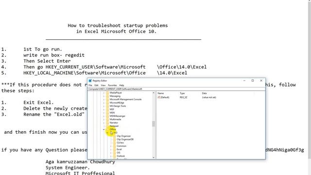 How To Troubleshoot Startup Problems In Excel Microsoft Office 10