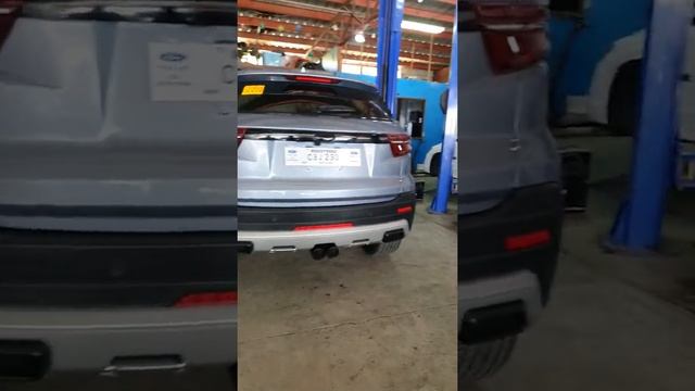 2021 FORD TERRITORY EXHAUST SOUND WITH REAR MUFFLER DELETE STRAIGHT PIPE AND DUAL 3" HKS OUTLETS смотреть онлайн