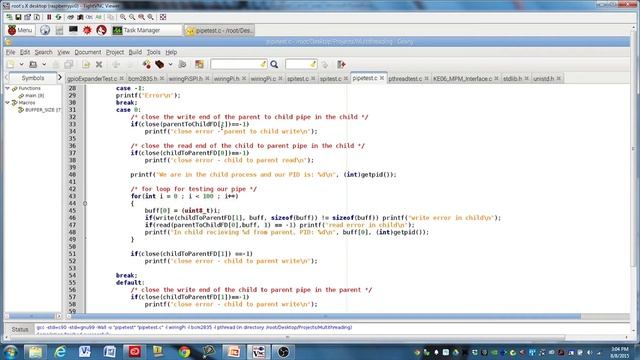 C Programming on Raspberry Pi - pipe смотреть онлайн