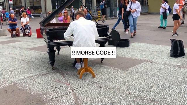 INTERSTELLAR by Hans Zimmer played on PIANO IN PUBLIC смотреть онлайн