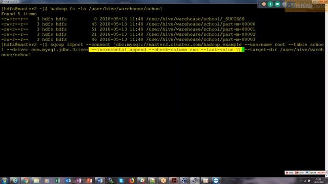 Hadoop dev: part 67 Sqoop incremental append practical and incremental last modified discussion смотреть онлайн