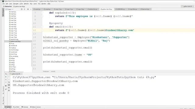 Learning Setters & Property Decorators with codeWithHarry || Setters & Property Decorators in Pytho смотреть онлайн