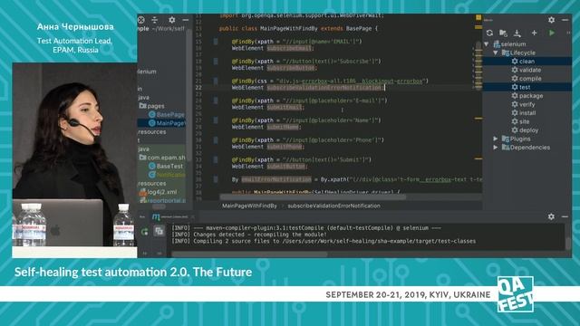 Self-healing test automation 2.0. The Future - Анна Чернышова. QA Fest 2019 смотреть онлайн