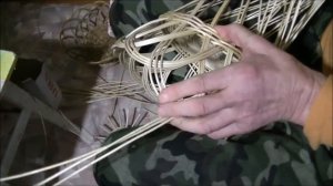 Плетение вазы под фрукты из ивового прута ( лозы )