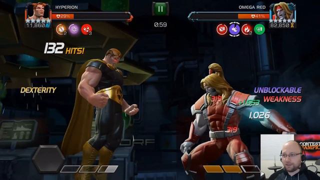 Map 7 Mini Boss - Hyperion vs Omega Red | Marvel Contest of Champions смотреть онлайн