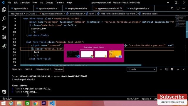 Angular Material Register Form With Firebase | Integrate Firebase into Angular | Technical Tips [#3 смотреть онлайн
