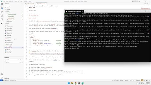 Install VSC Node Via Ansible