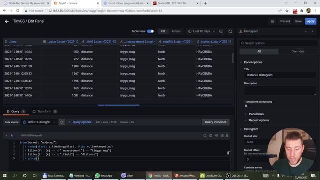 Grafana dashboard for my TinyGS satellite ground station смотреть онлайн