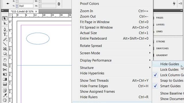 Направляющие и сетка в Adobe InDesign CS4 (11/41) смотреть онлайн