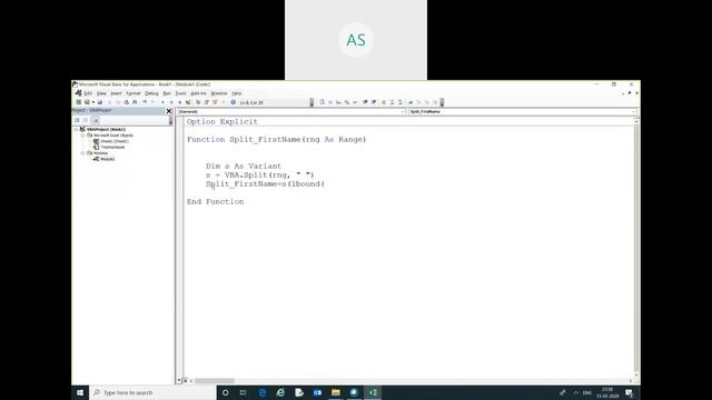 How to extract first name and last name using vba array function. смотреть онлайн