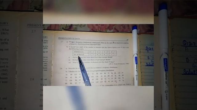 Solved Exercise |Chapter#2 | Presentation of Data |Sher Muhammad Chaudhary | Part#1 смотреть онлайн