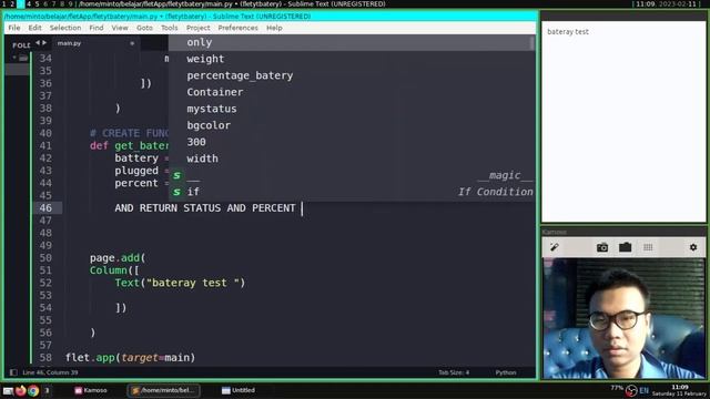Flet Tutorial - Check Realtime Battery Status смотреть онлайн