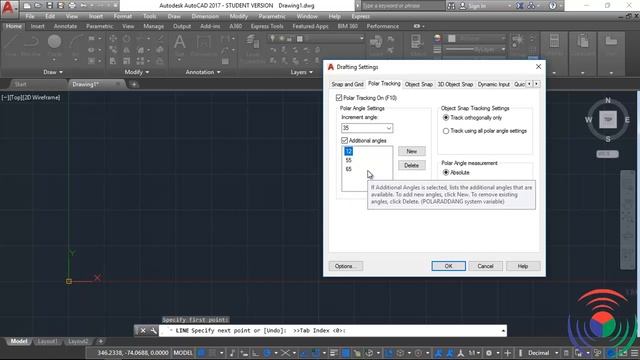 Autodesk AutoCAD: How to use Polar Tracking Command in Autodesk AutoCAD смотреть онлайн