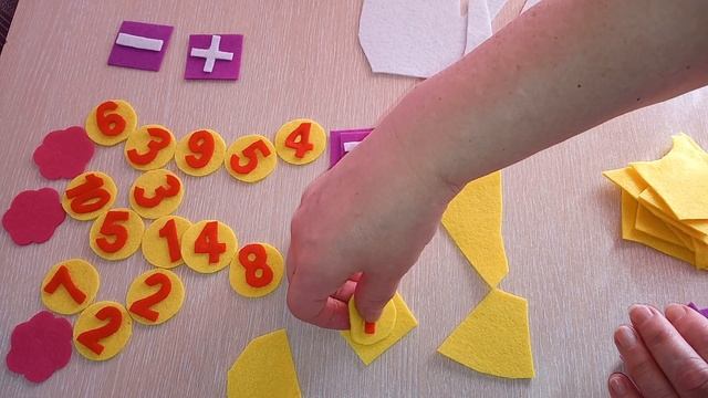 Обучающая игра из фетра/математические пальчики смотреть онлайн