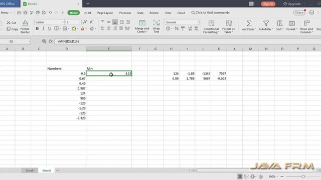 WPS Office Spreadsheet Tutorial - min Function | WPS Office 2019 смотреть онлайн