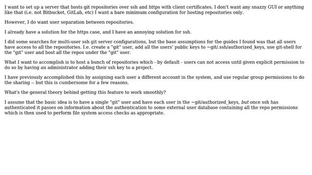 Unix & Linux: Setting up a git server with ssh access (2 Solutions!!) смотреть онлайн