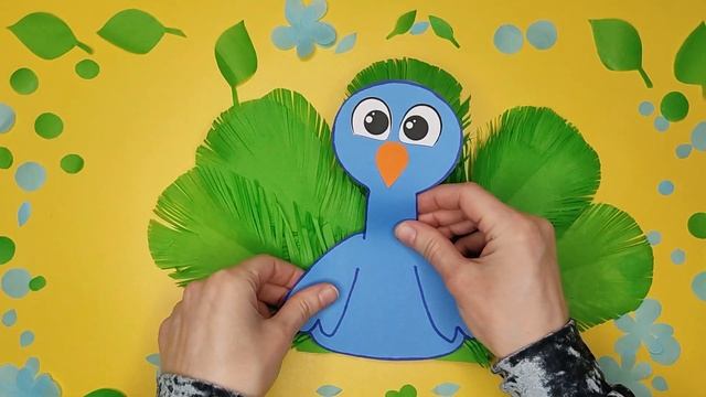 Павлин из бумаги. Легко и красиво! смотреть онлайн