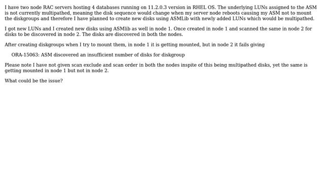 Databases: ASM Query - Oracle 11gR2 смотреть онлайн