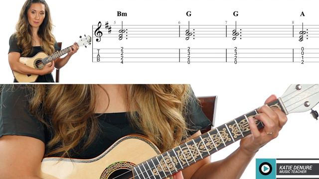 Noble Maiden Fair - A Mhaighden Bhan Uasal - Easy Ukulele Tutorial смотреть онлайн