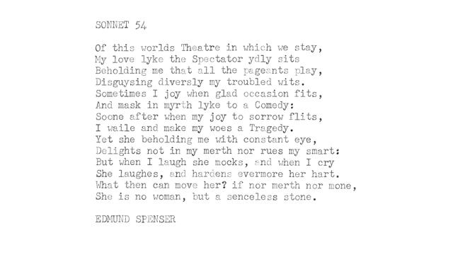 Poetry: Edmund Spenser "Sonnet 54" (Of this Worlds Theatre) смотреть онлайн