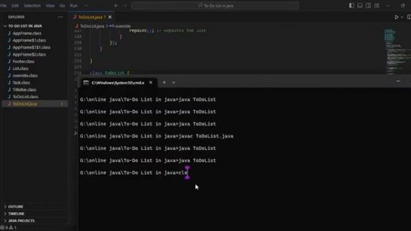 Simple To-Do List java Project
