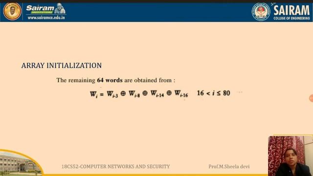 Lecture video_18CS42_Module 4_Authentication:Hash Function_M.Sheela devi смотреть онлайн