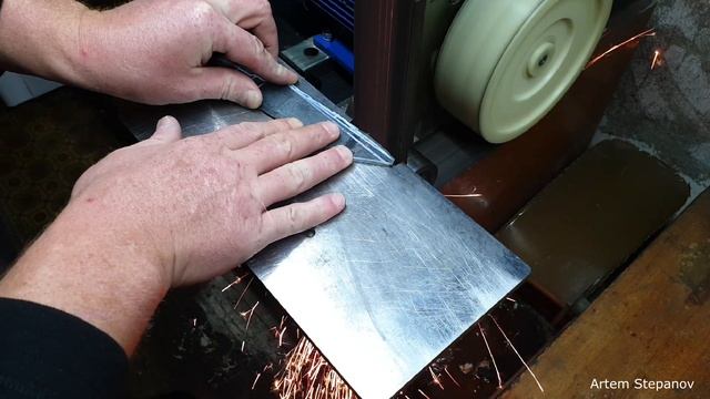 Forging kitchen knife/Ковка кухонного ножа,в японском стиле!!! смотреть онлайн