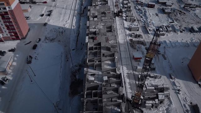 Магнитогорск. Строительство жилого многоквартирного дома. смотреть онлайн