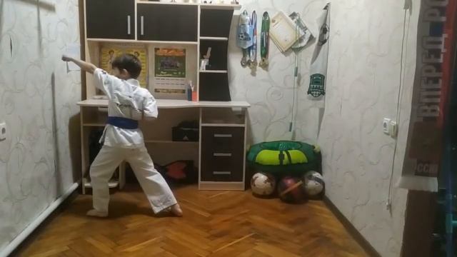 Тайкиоку соно ичи ! Тайкиоку соно ни ! Тайкиоку соно сан ! Простые базовые ката каратэ киокушинкай