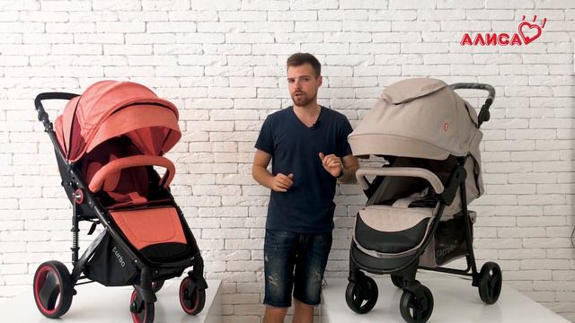 Carrello Quattro VS Babyhit Turbo видео сравнение недорогих прогулочных колясок.