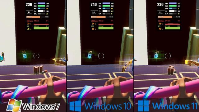 Fortnite Windows 7 vs Windows 10 vs Windows 11 смотреть онлайн