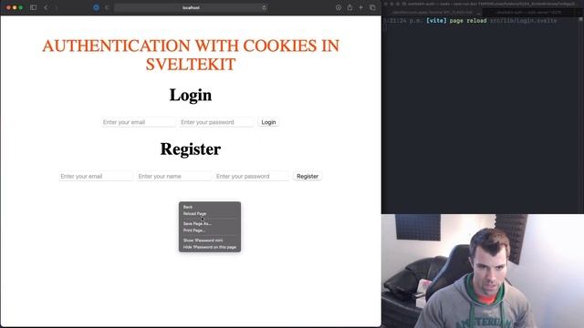 SvelteKit Session Authentication Using Cookies смотреть онлайн