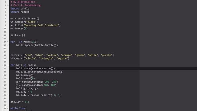 Python Bouncing Ball Simulator 4 смотреть онлайн