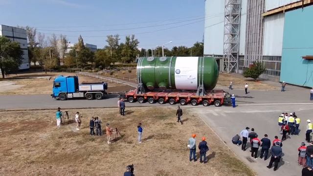 Отгрузка первого корпуса реактора для АЭС Аккую из Атоммаша смотреть онлайн