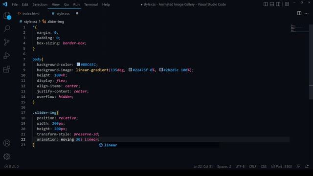 Cool Animated Image Gallery - HTML & CSS - Hindi смотреть онлайн