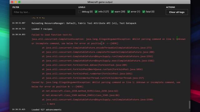 How to find errors in datapacks and resourcepacks using the game output [Java Edition] смотреть онлайн