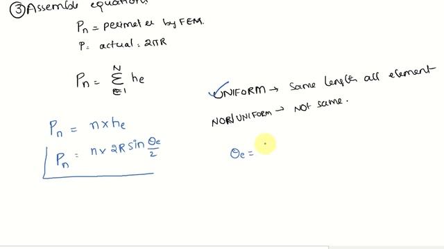 1.1 FEM concept to find Perimeter of Circle || Finite Element Methods смотреть онлайн