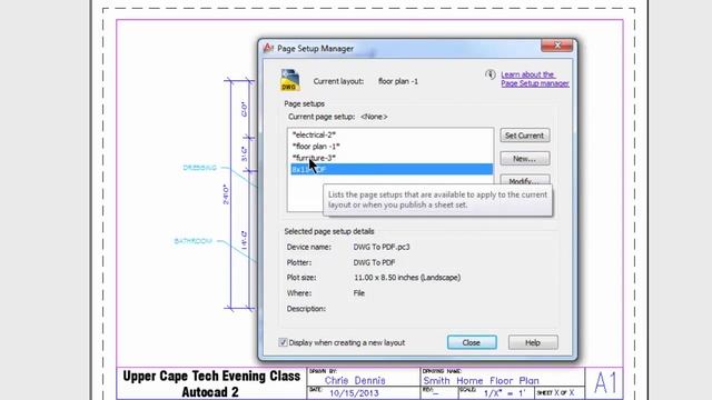 Autocad - Page Setup & Print to PDF #44 смотреть онлайн