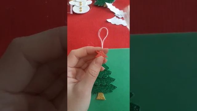 Новогодние ёлочные игрушки из фоамирана ?Своими руками.2022г. смотреть онлайн