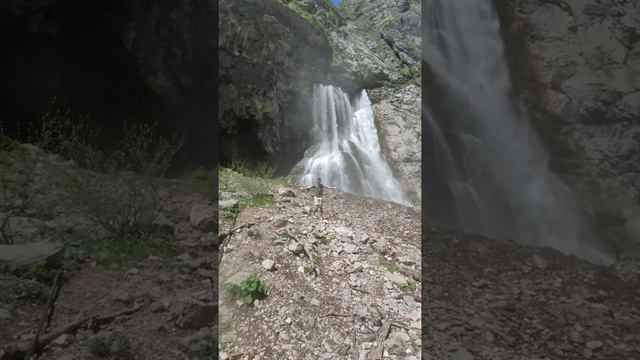 Гегский водопад в Абхазии заряжает эмоциями. Сила и мощь в Гаграх. смотреть онлайн