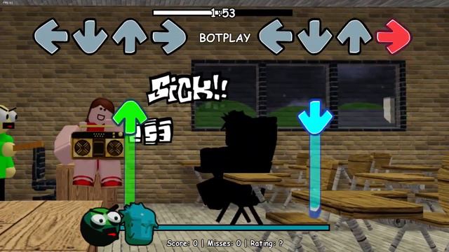 FNF VS Mr Baldi Basics 2D смотреть онлайн