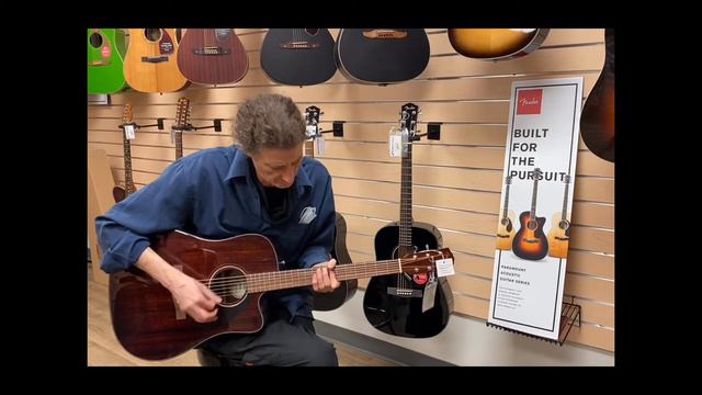 Fender CD60SCE Dread All Mahogany