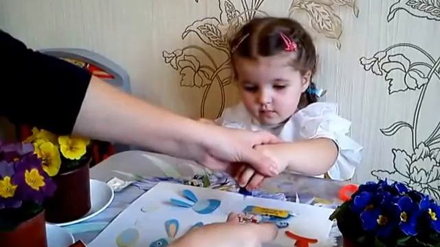 Поздравление с началом весны! Поделка своими руками бабушке на 8 Марта от "Барни". смотреть онлайн